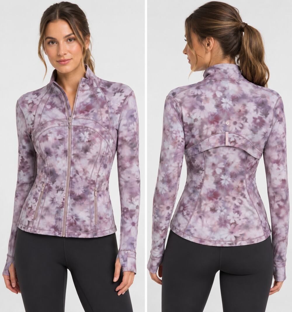 Lululemon Define Jacket Nulu Women 6 Purple Floral NWT